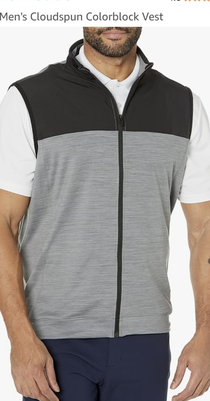 Puma  Cloudspun  Colorblock Vest Black Quietshade Hethr